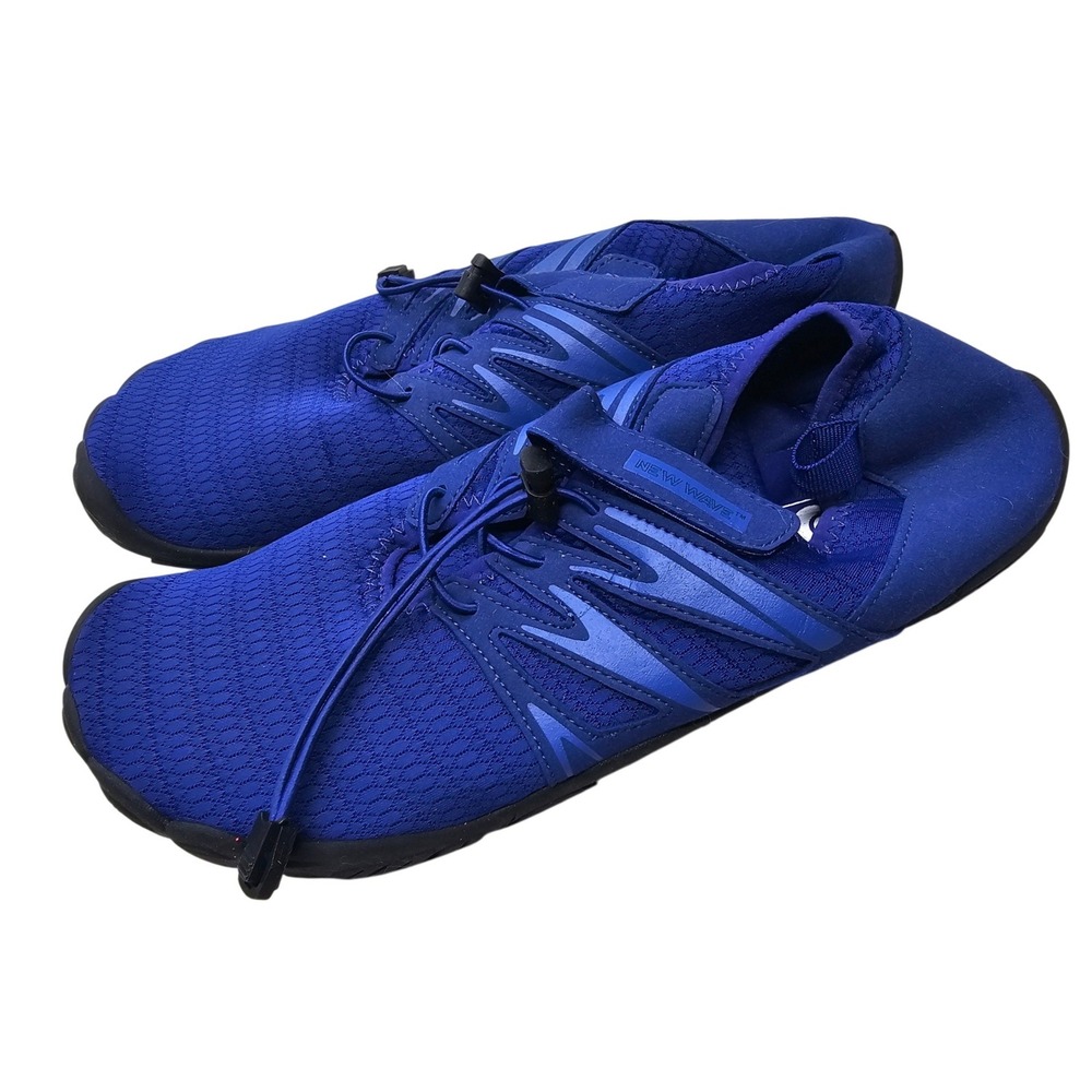 New Wave Mens Blue Water Shoes Barefoot Quick Dry Swim Beach Sneakers Size 10